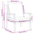 3 Piece Garden Lounge Set with Cushions Solid Wood Acacia
