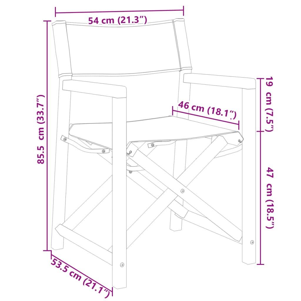 6 pcs Folding Garden Chairs Cream White Fabric