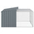 Dog House with Run Anthracite 153x194x110 cm Galvanised Steel