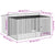 Dog House with Run Anthracite 197x194x110 cm Galvanised Steel