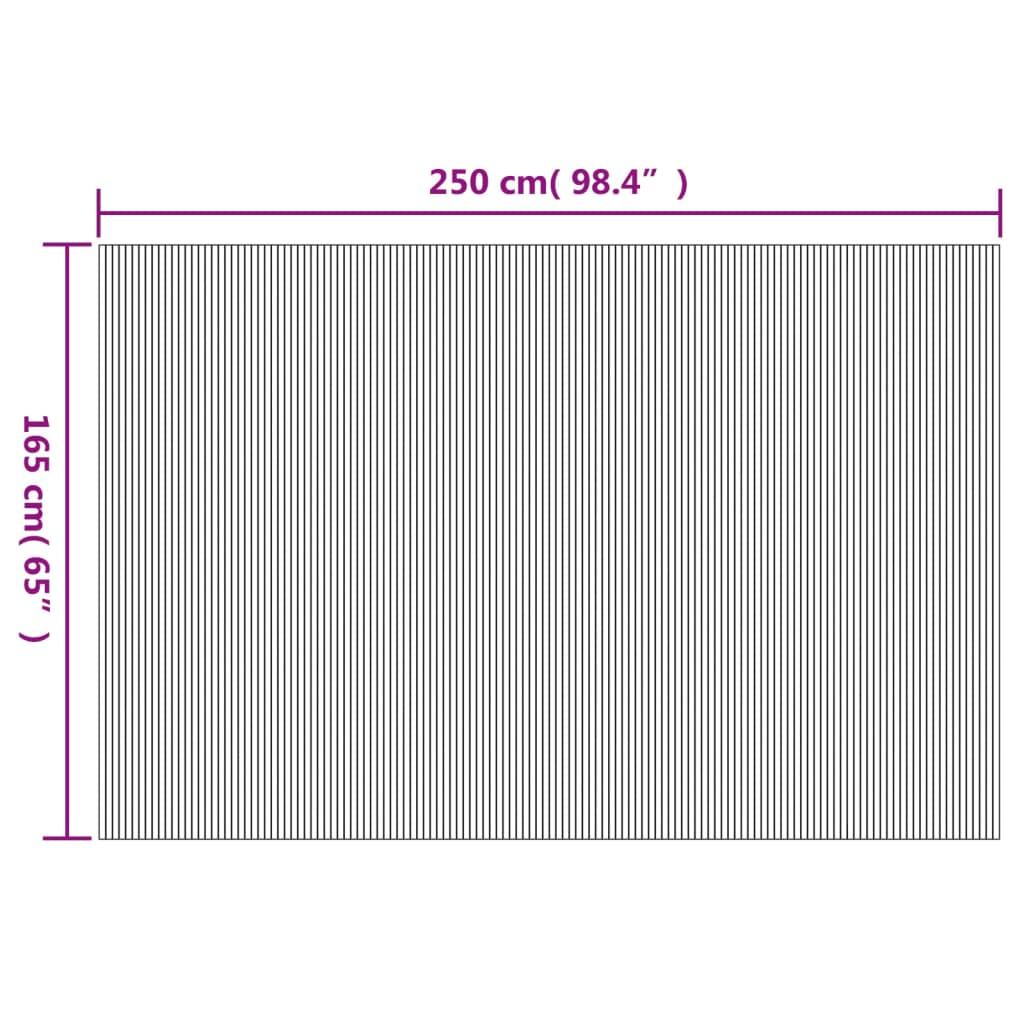 Room Divider Black 165x250 cm Bamboo