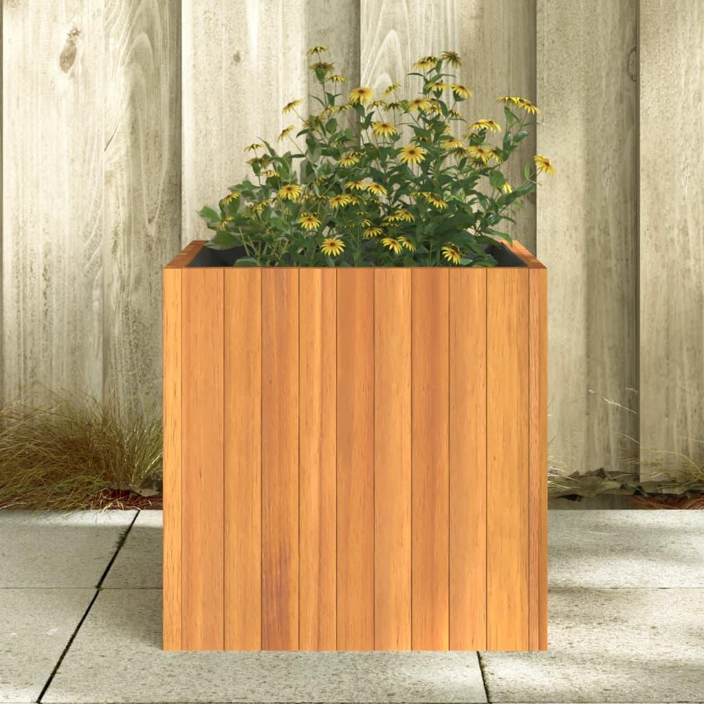 Garden Planter 45x45x45 cm Solid Wood Acacia