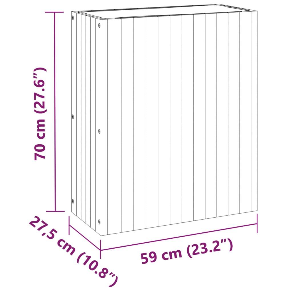 Garden Planter 59x27.5x70 cm Solid Wood Acacia