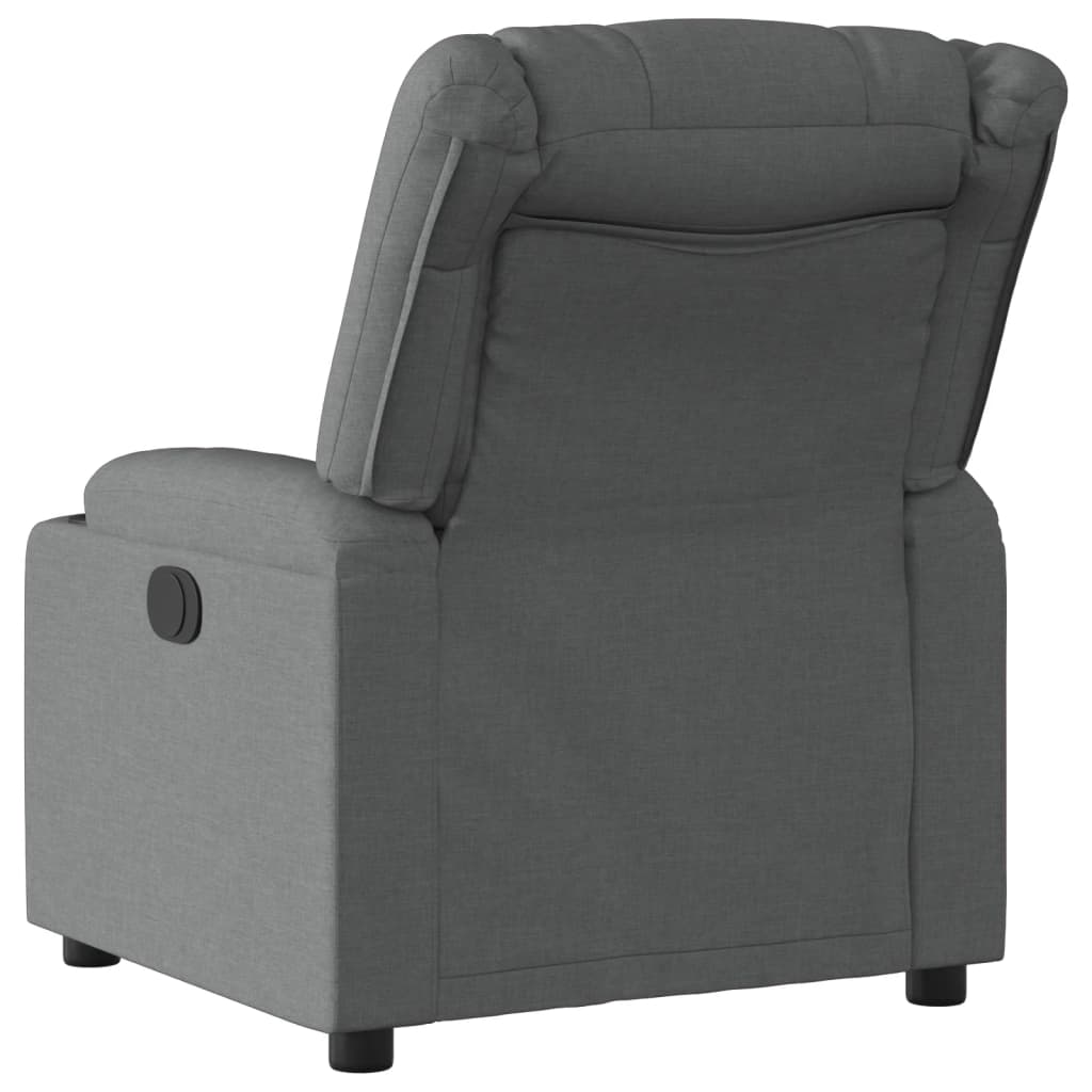 Recliner Chair Dark Grey Fabric