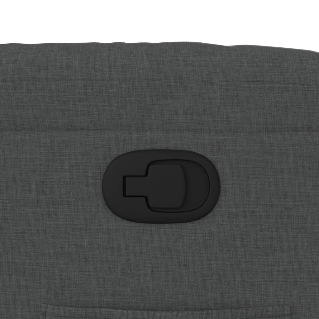 Recliner Chair Dark Grey Fabric