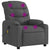 Massage Recliner Chair Dark Grey Fabric