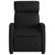 Massage Recliner Chair Black Faux Leather