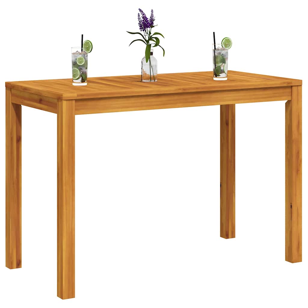 Garden Dining Table 110x55x75 cm Solid Wood Acacia