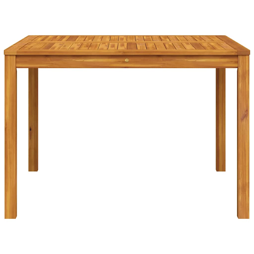 Garden Dining Table 110x110x75 cm Solid Wood Acacia