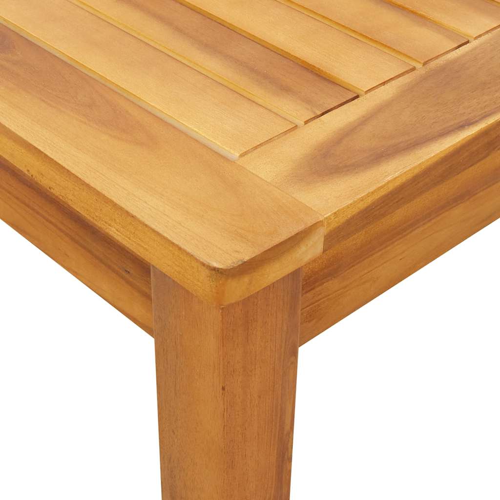 Garden Dining Table 110x110x75 cm Solid Wood Acacia