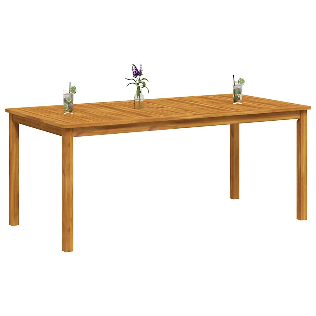 Garden Dining Table 180x90x75 cm Solid Wood Acacia