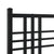 Metal Bed Frame without Mattress with Headboard Black 135x190 cm