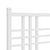 Metal Bed Frame without Mattress with Headboard White 107x203 cm King Single