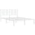Metal Bed Frame without Mattress with Headboard White 135x190 cm