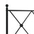 Metal Bed Frame without Mattress with Headboard Black 135x190 cm