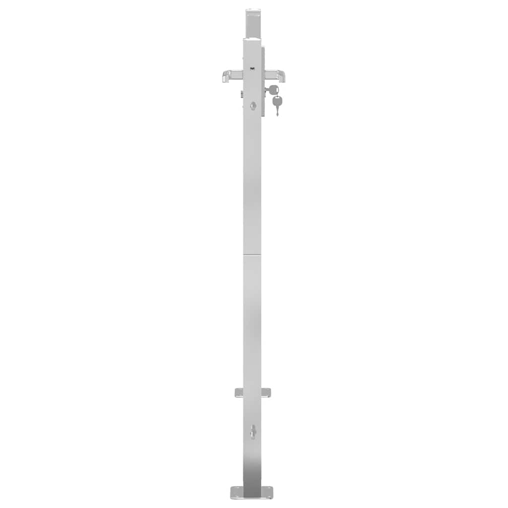 Garden Gate 100x95 cm Stainless Steel