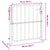Garden Gate 100x95 cm Stainless Steel