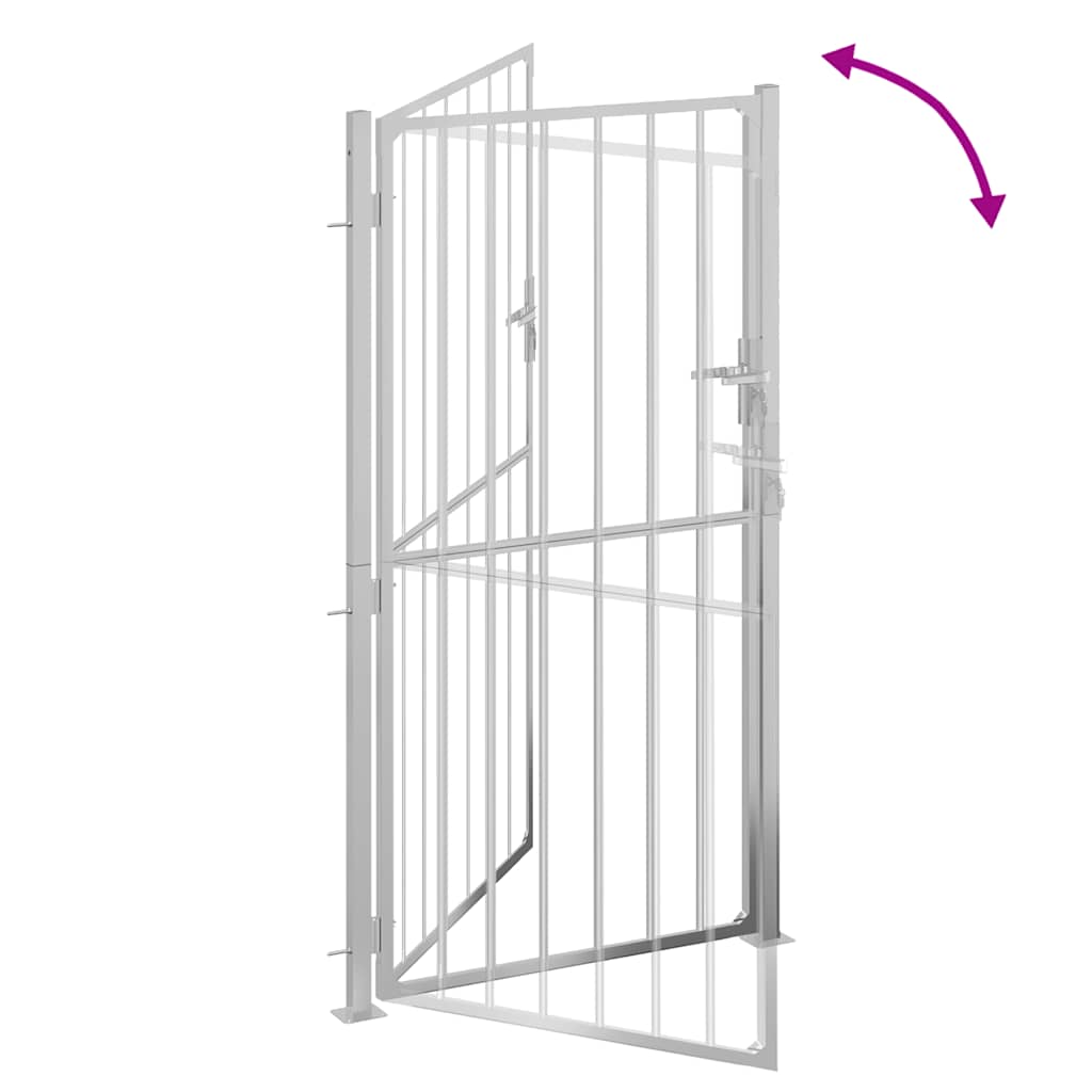 Garden Gate 100x175 cm Stainless Steel