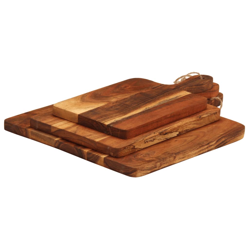 Chopping Boards 3 pcs Solid Wood Acacia