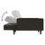 2-Seater Sofa Bed Dark Grey Velvet