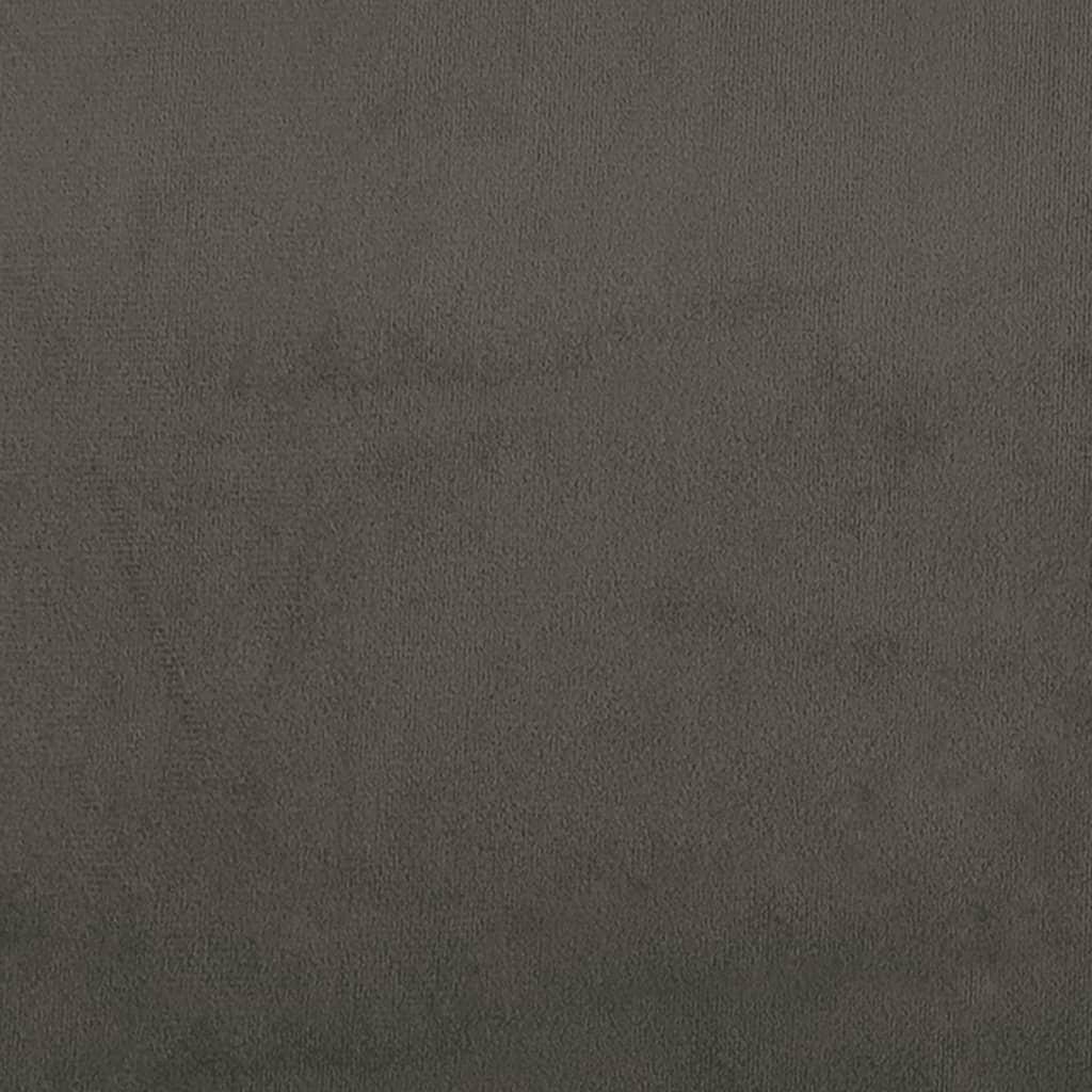 2-Seater Sofa Bed Dark Grey Velvet