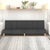 2-Seater Sofa Bed Dark Grey Fabric