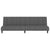 2-Seater Sofa Bed Dark Grey Velvet