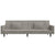 2-Seater Sofa Bed with Two Pillows Light Grey Velvet