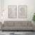 2-Seater Sofa Bed with Two Pillows Light Grey Velvet