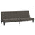 2-Seater Sofa Bed Dark Grey Velvet