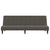 2-Seater Sofa Bed Dark Grey Velvet