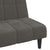 2-Seater Sofa Bed Dark Grey Velvet