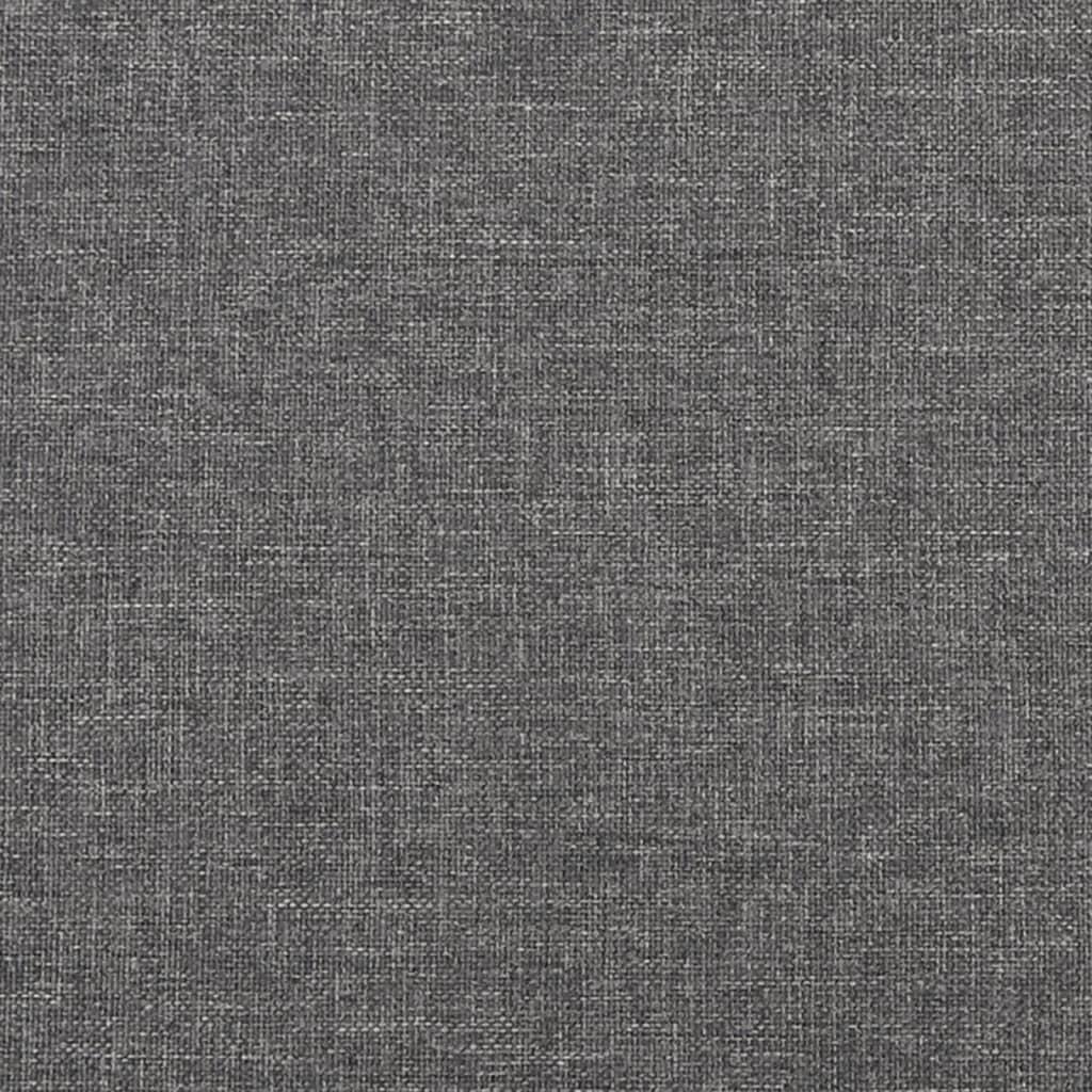 2-Seater Sofa Bed with Two Pillows Light Grey Fabric