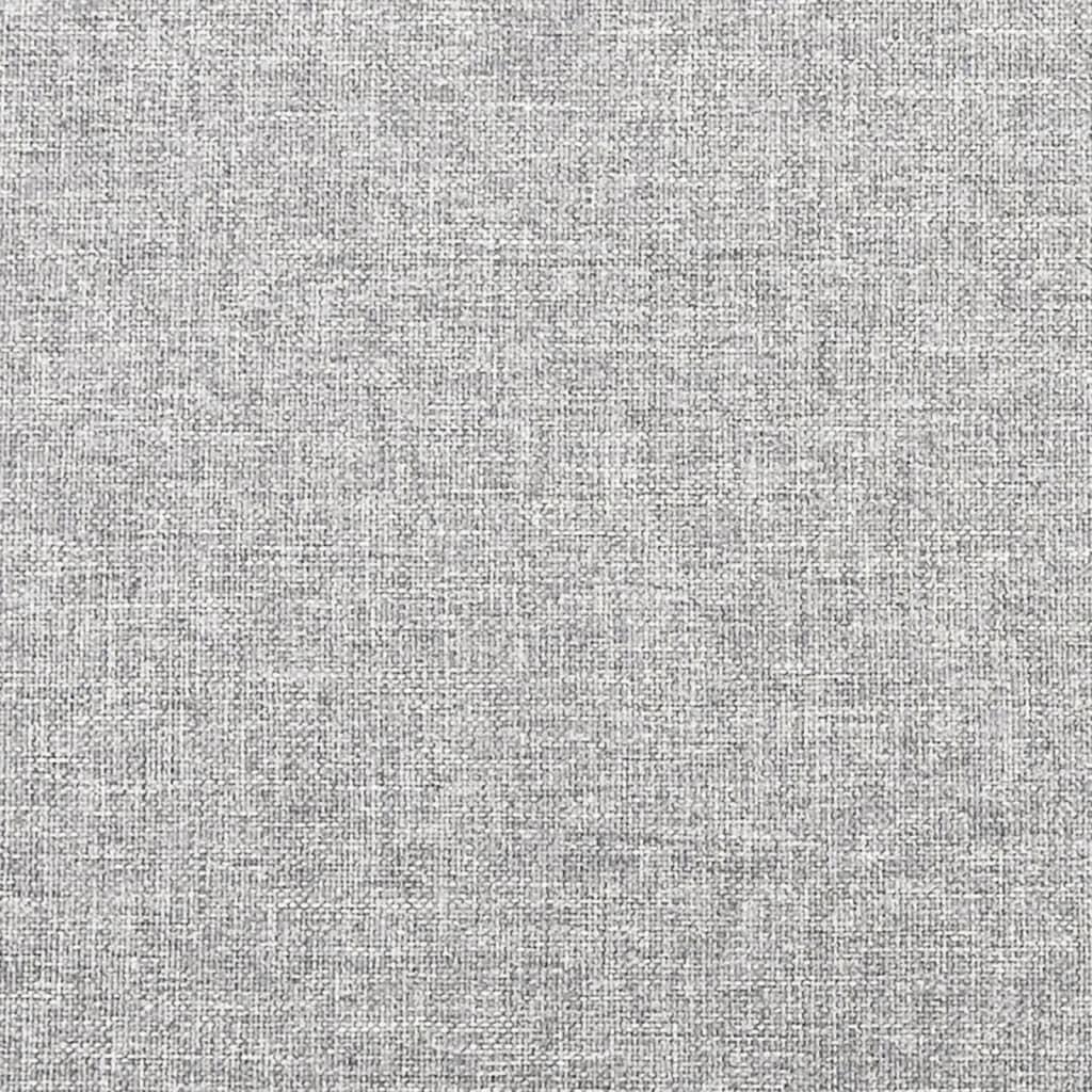 2-Seater Sofa Bed with Two Pillows Light Grey Fabric