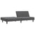 2-Seater Sofa Bed Dark Grey Velvet