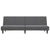 2-Seater Sofa Bed Dark Grey Velvet