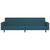 2-Seater Sofa Bed Blue Velvet