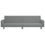 2-Seater Sofa Bed Light Grey Velvet