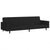 2-Seater Sofa Bed Black Velvet