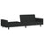 2-Seater Sofa Bed Black Velvet