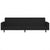 2-Seater Sofa Bed Black Velvet