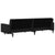 2-Seater Sofa Bed Black Velvet