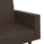 2-Seater Sofa Bed Brown Faux Leather