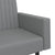 2-Seater Sofa Bed Grey Faux Leather