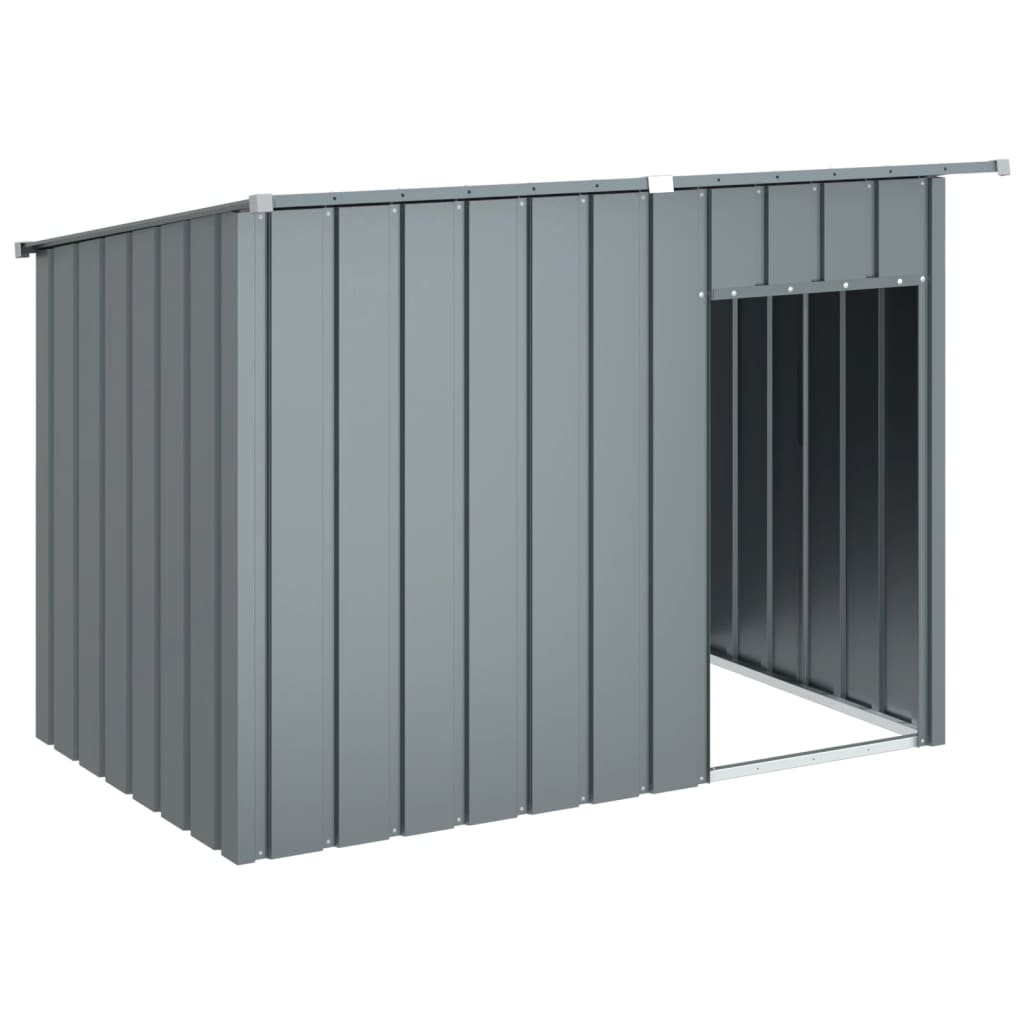 Dog House with Roof Anthracite 153x91x110 cm Galvanised Steel