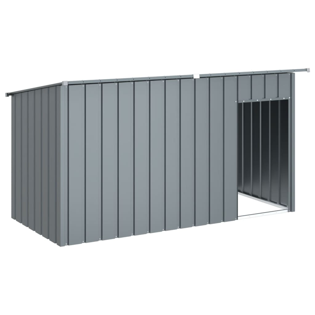 Dog House with Roof Anthracite 196x91x110 cm Galvanised Steel