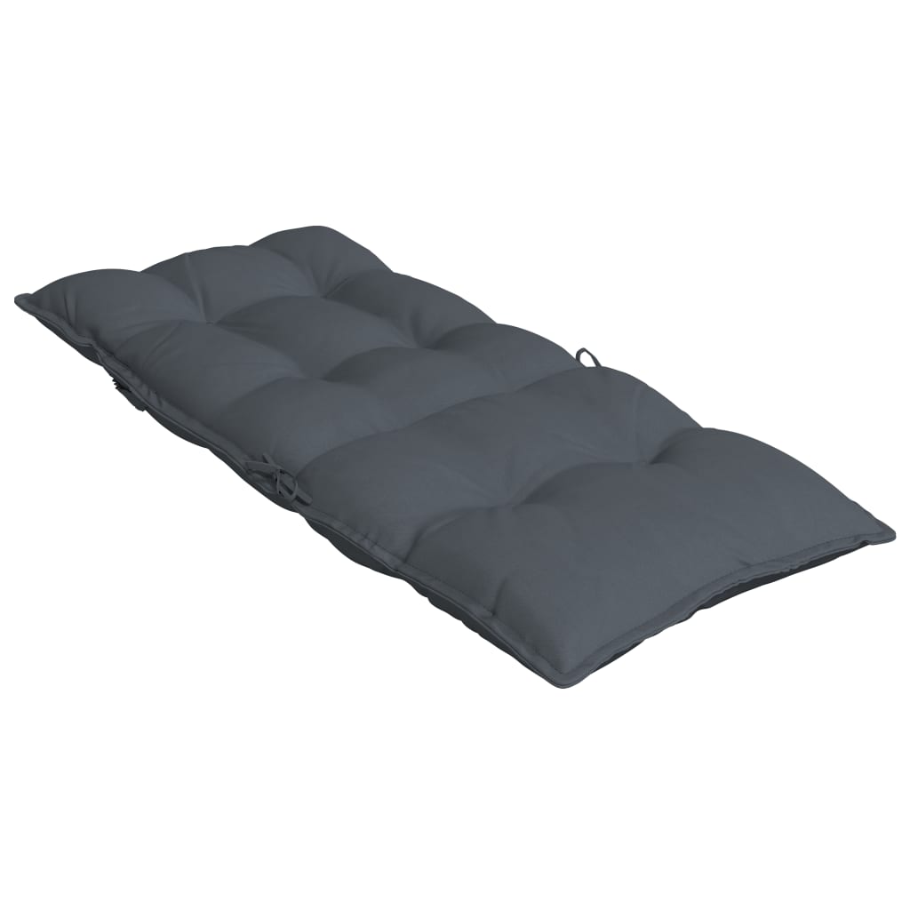Highback Chair Cushions 2 pcs Anthracite Oxford Fabric