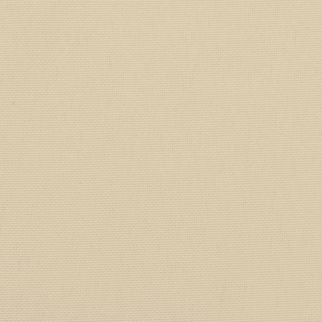 Highback Chair Cushions 2 pcs Beige Oxford Fabric