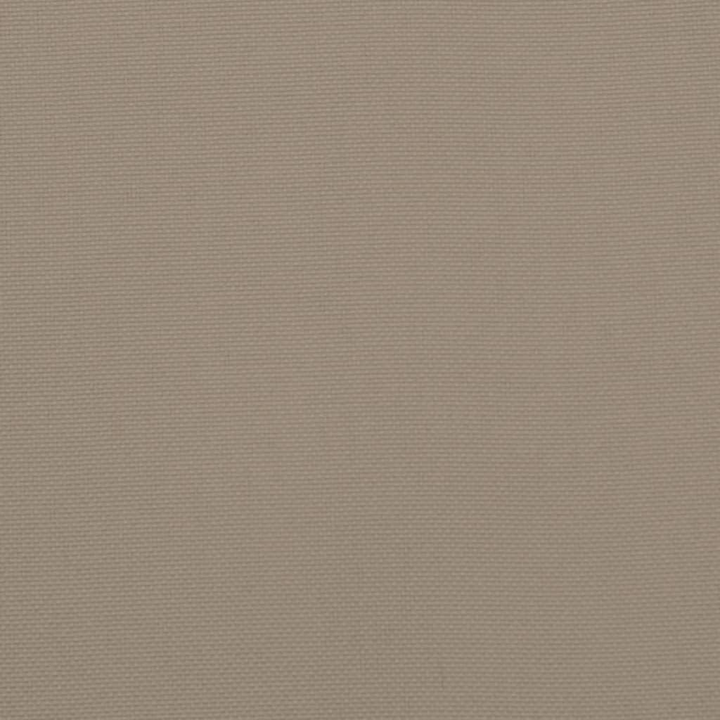 Highback Chair Cushions 2 pcs Taupe Oxford Fabric