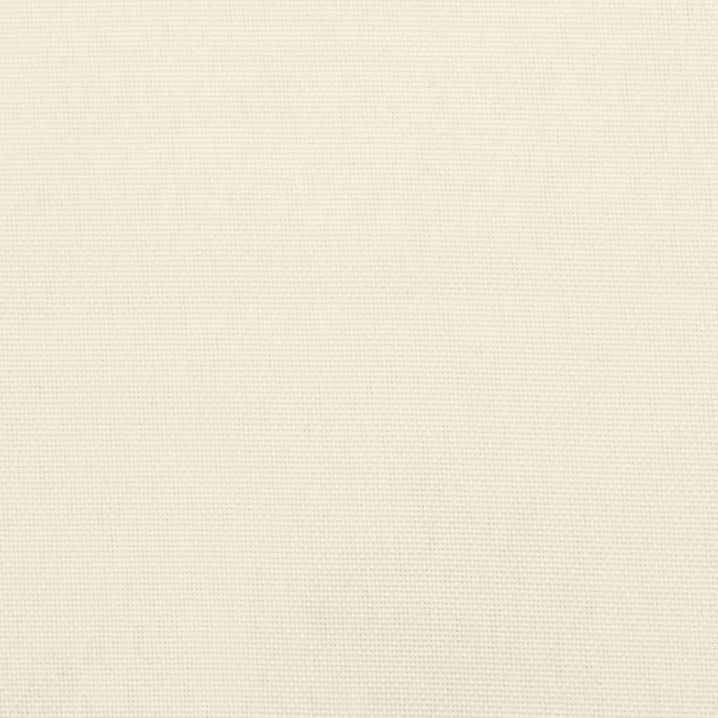 Lowback Chair Cushions 4 pcs Cream Oxford Fabric